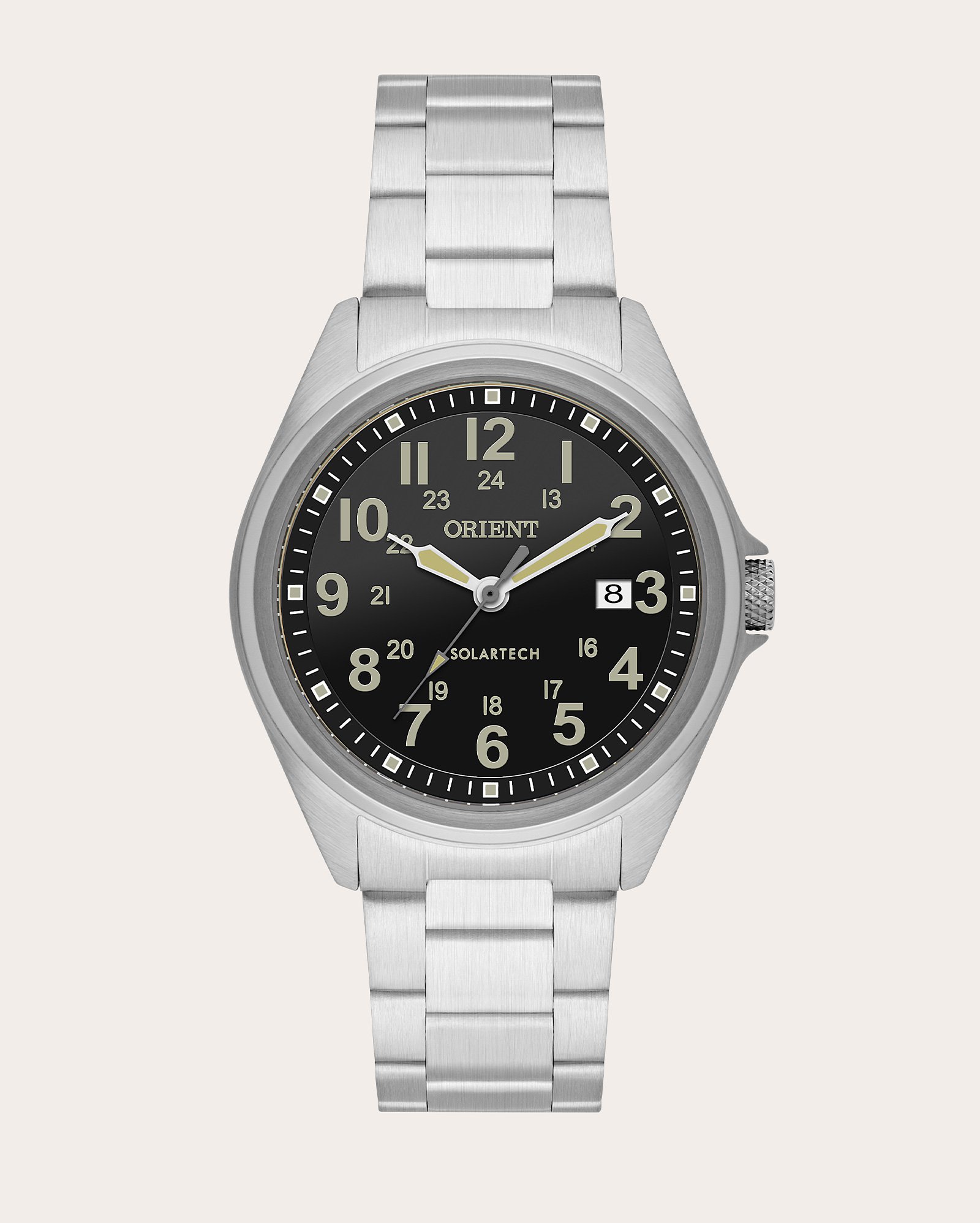 Relógio analógico masculino MBSS1492 P2SX prata | Orient