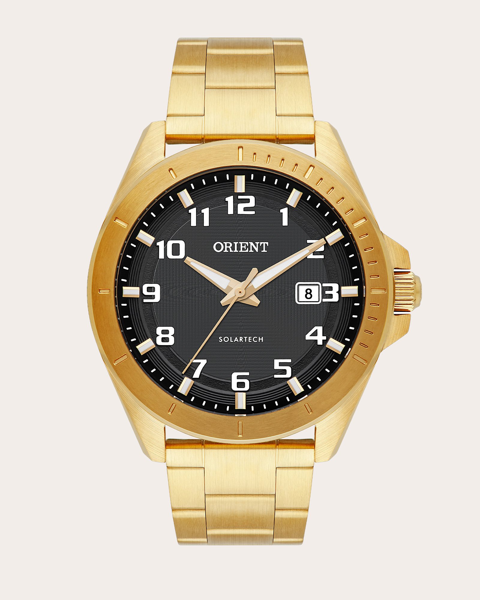 Relógio analógico masculino MGSS1299 P2KX dourado | Orient