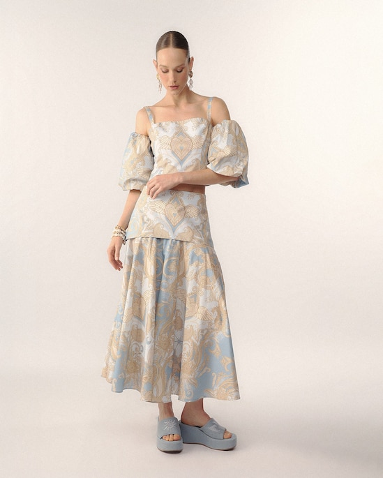 Saia com pala Helô Rocha