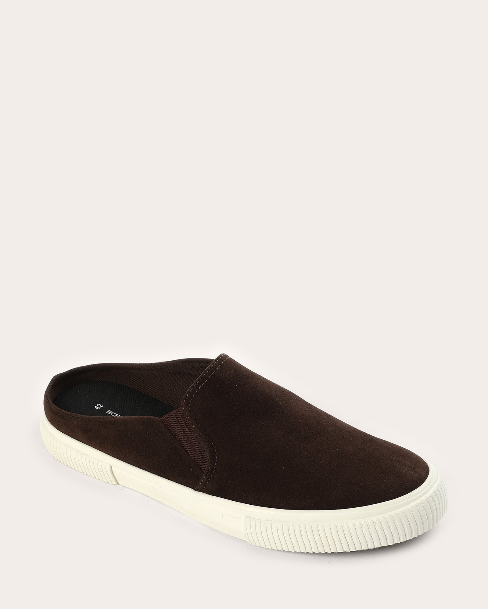 Tênis masculino slip on orlado camurça marrom
