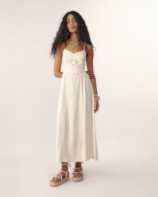 Vestido em viscolinho Helô Rocha