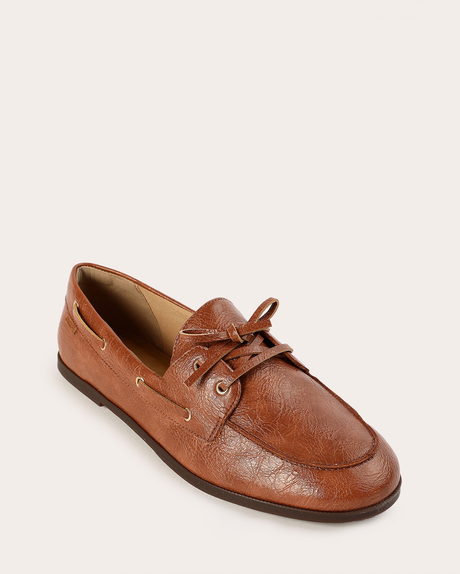 Mocassim feminino com amarração - Marrom Claro | Anacapri
