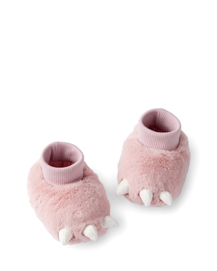 Pantufa bebê peluciada patinhas rosa | Carter's