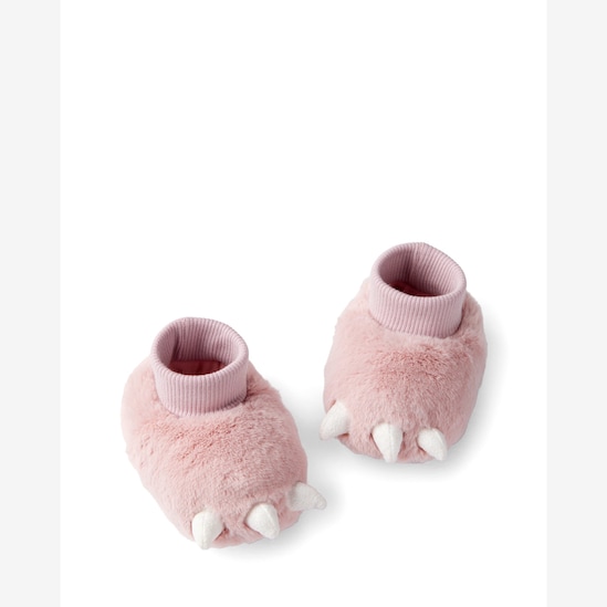 Pantufa bebê peluciada patinhas rosa | Carter's