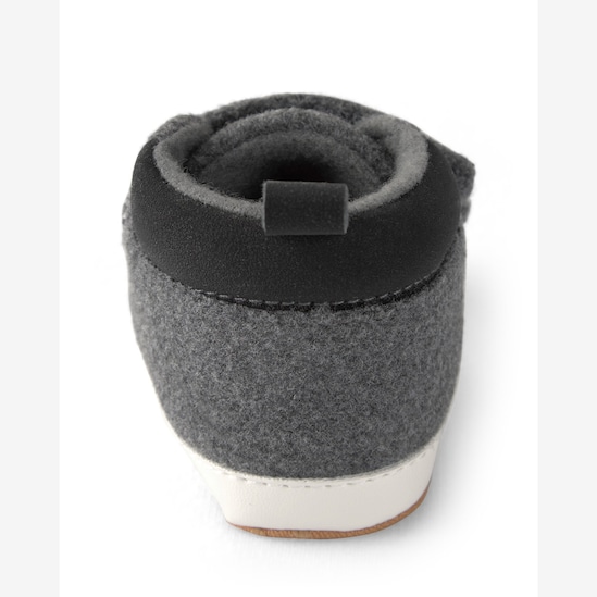 Tênis bebê em tira fita dupla aderente - cinza | Carter's