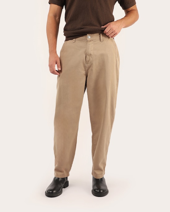 Calça sarja masculina Balloon - bege | Pool Jeans