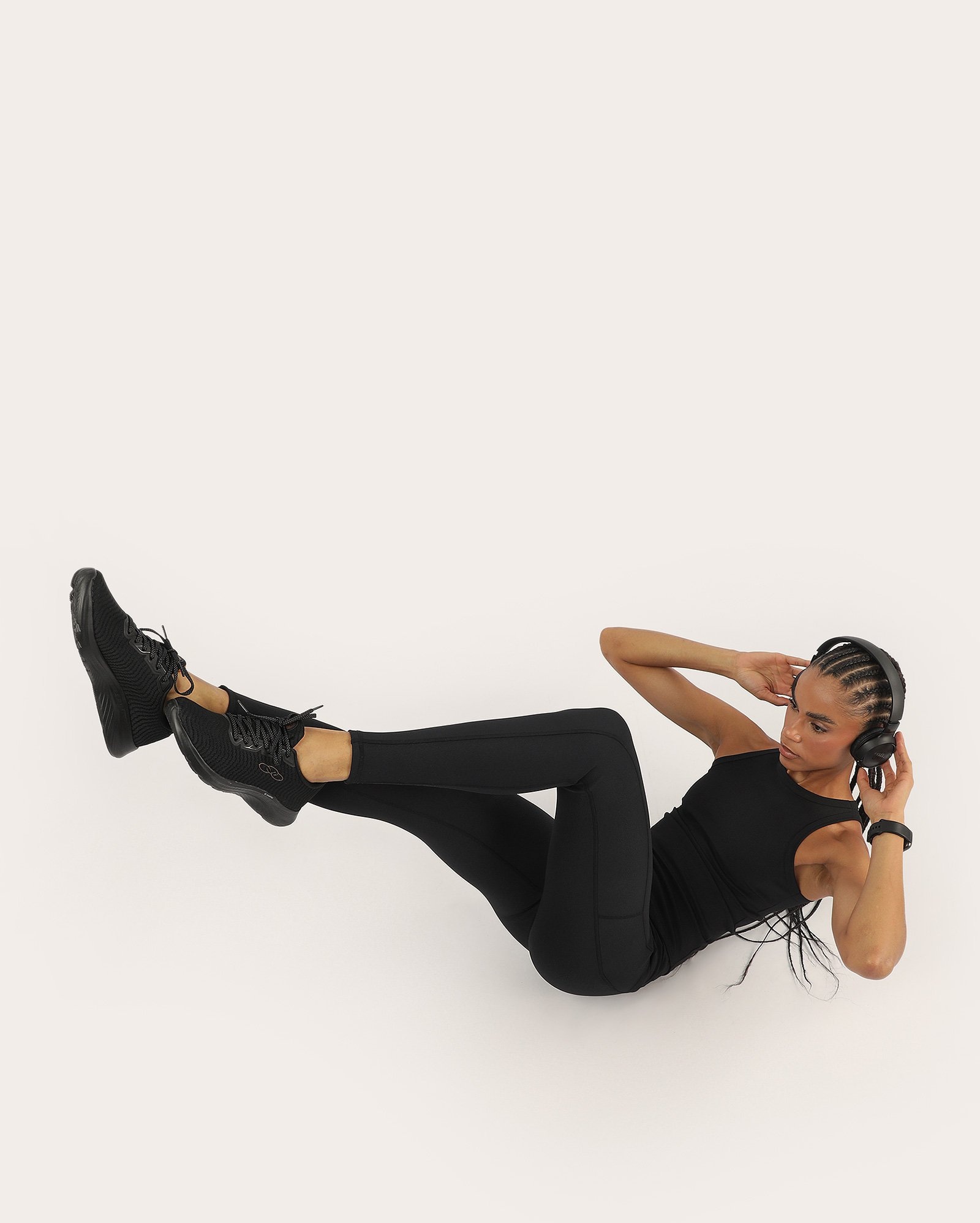 Calça legging esportiva com bolso lateral - preta | Body Work