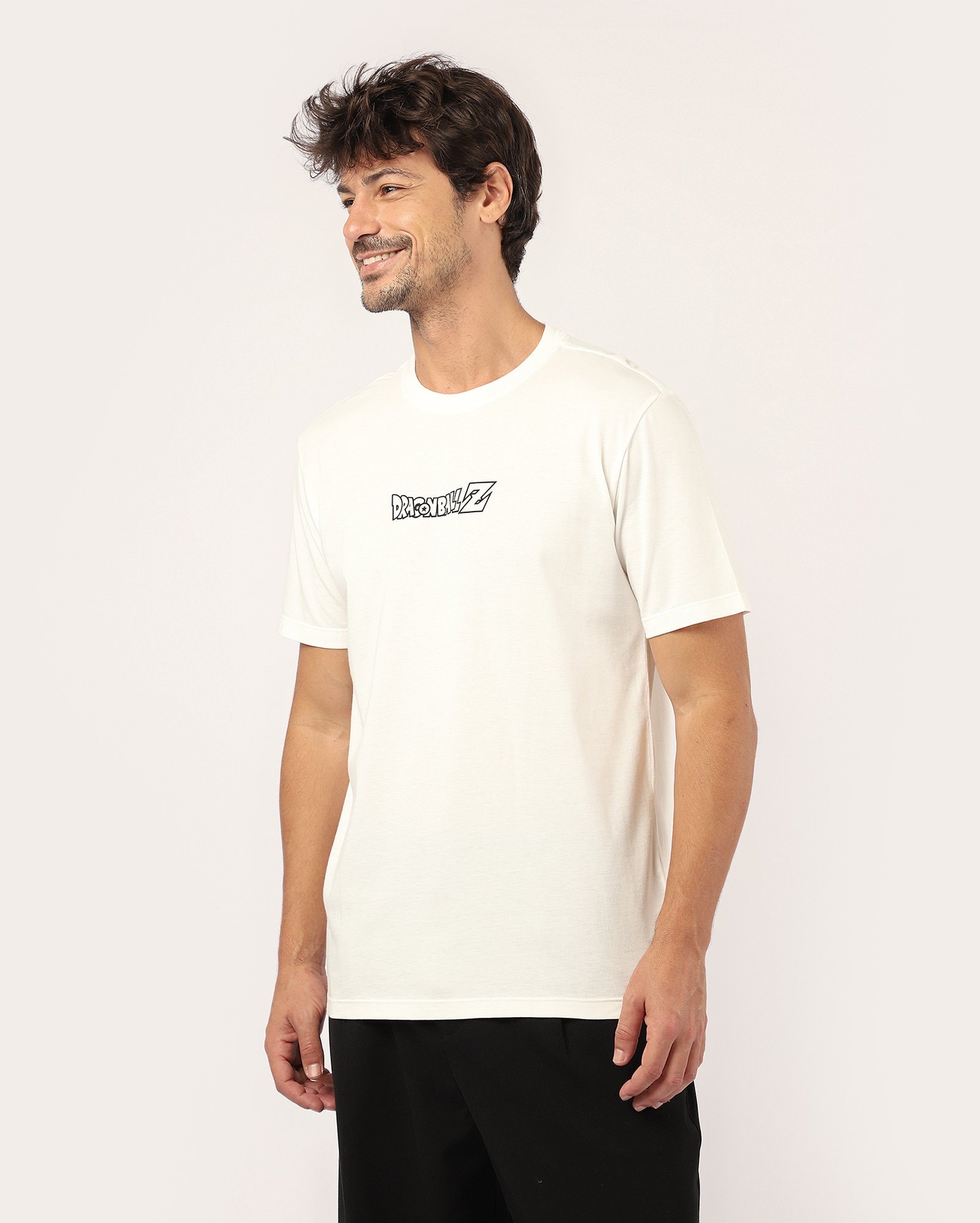 Riachuelo | Camiseta masculina regular Goku - off-white | Dragon