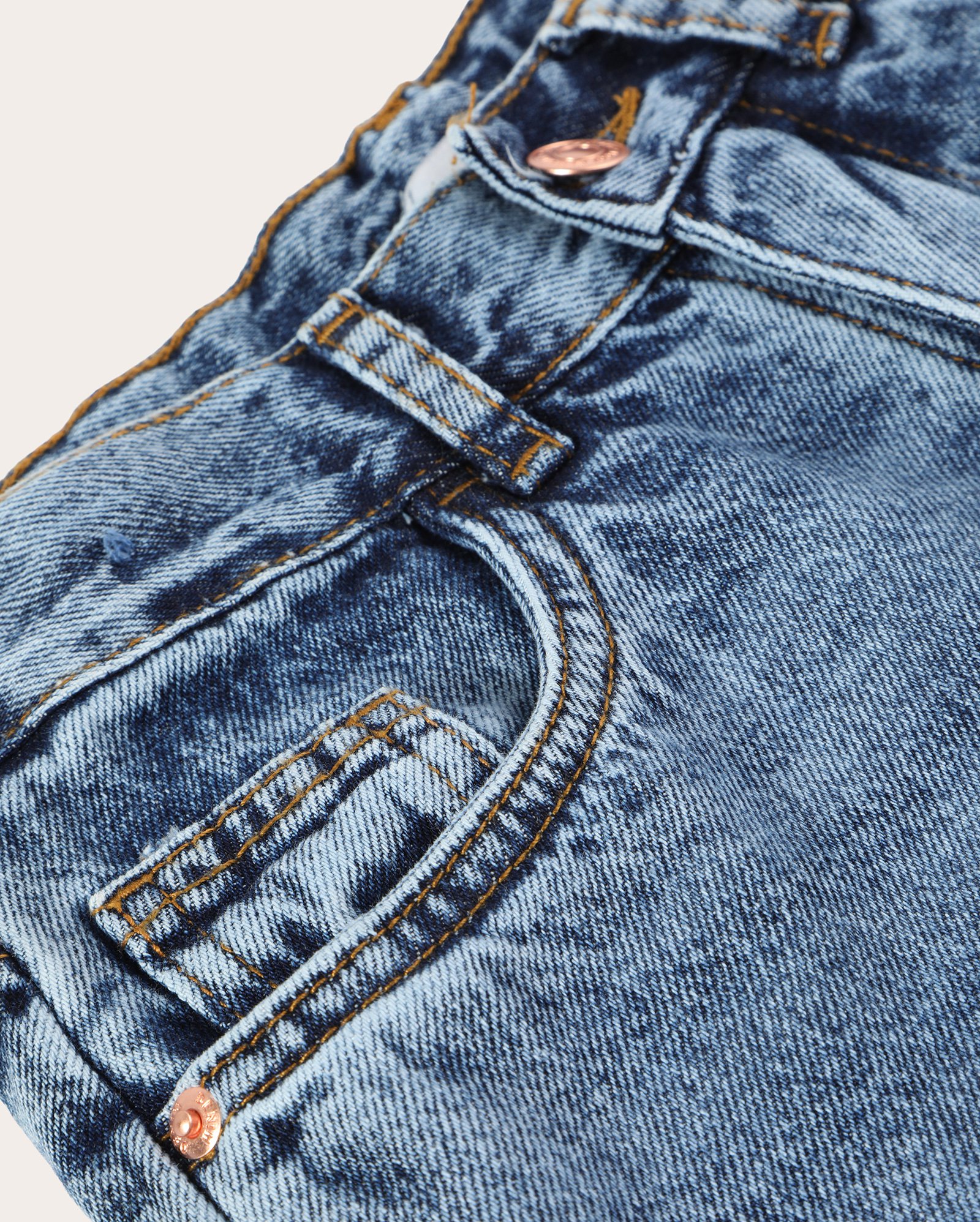 Calça jeans juvenil wide leg destroyed  - denim escuro