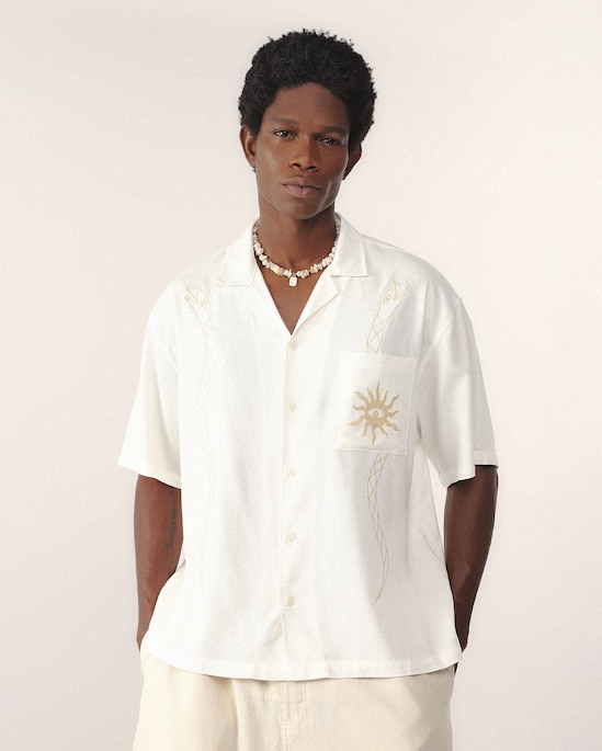 Camisa em viscolinho Helô Rocha