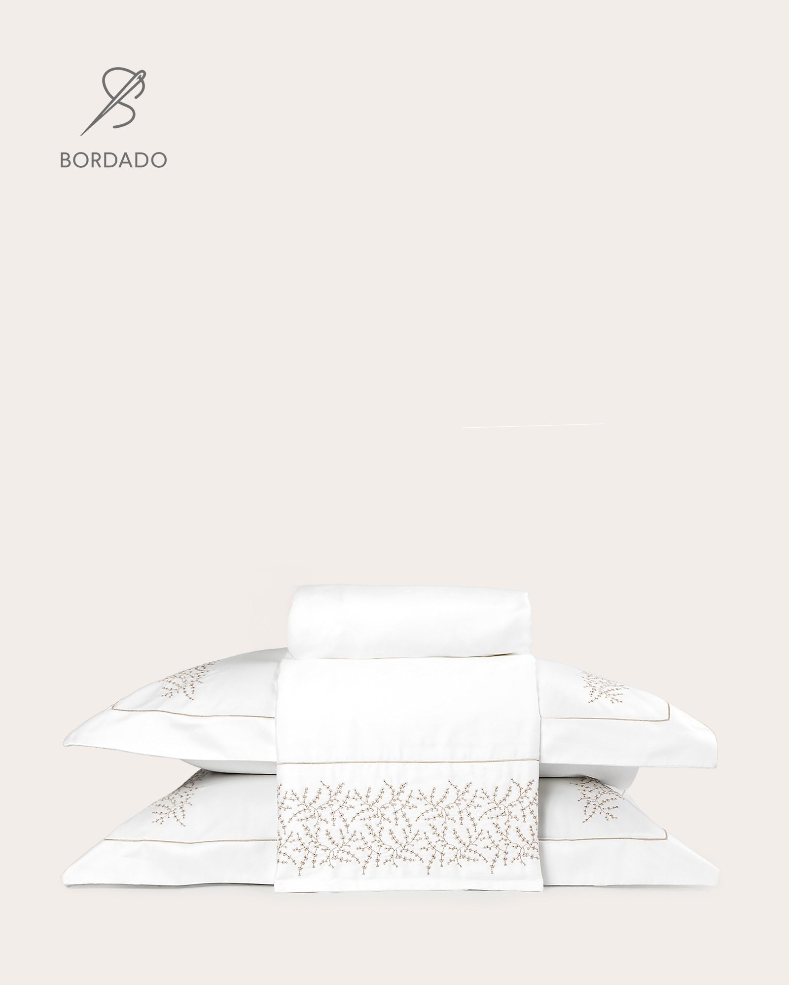 Jogo de cama king 4 peças 250 fios acetinado branco | Casa Riachuelo