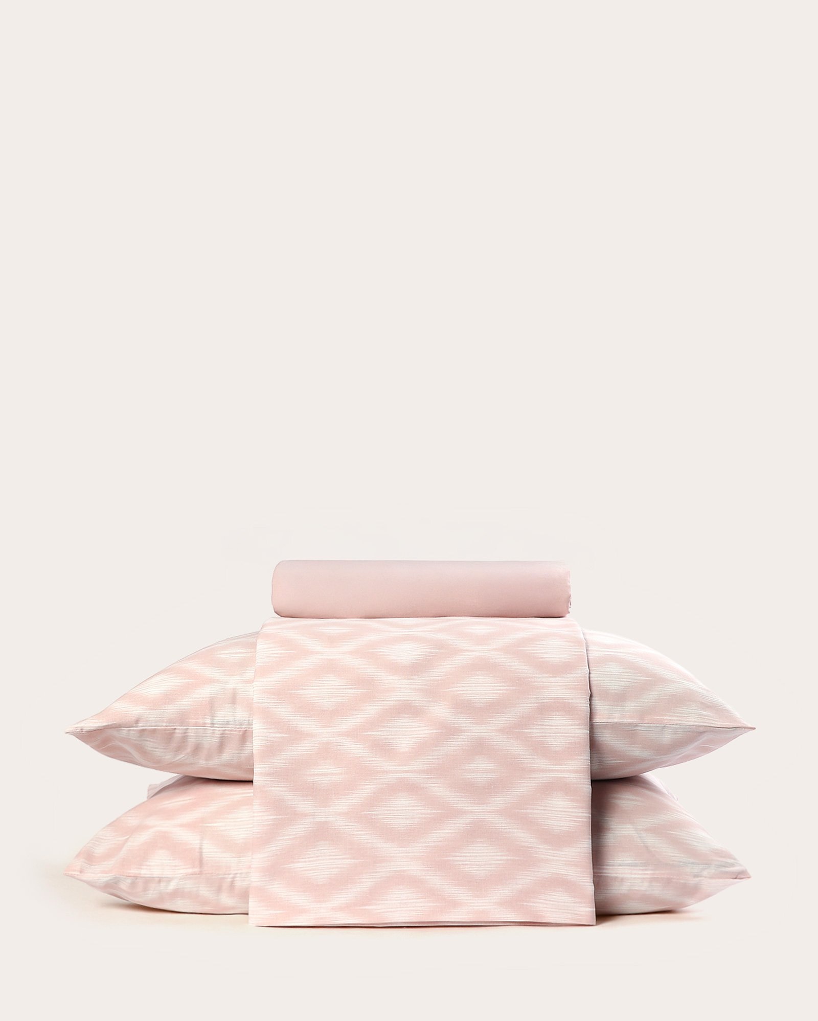 Jogo de cama casal 4 peças 120 fios Aimme rosa | Casa Riachuelo