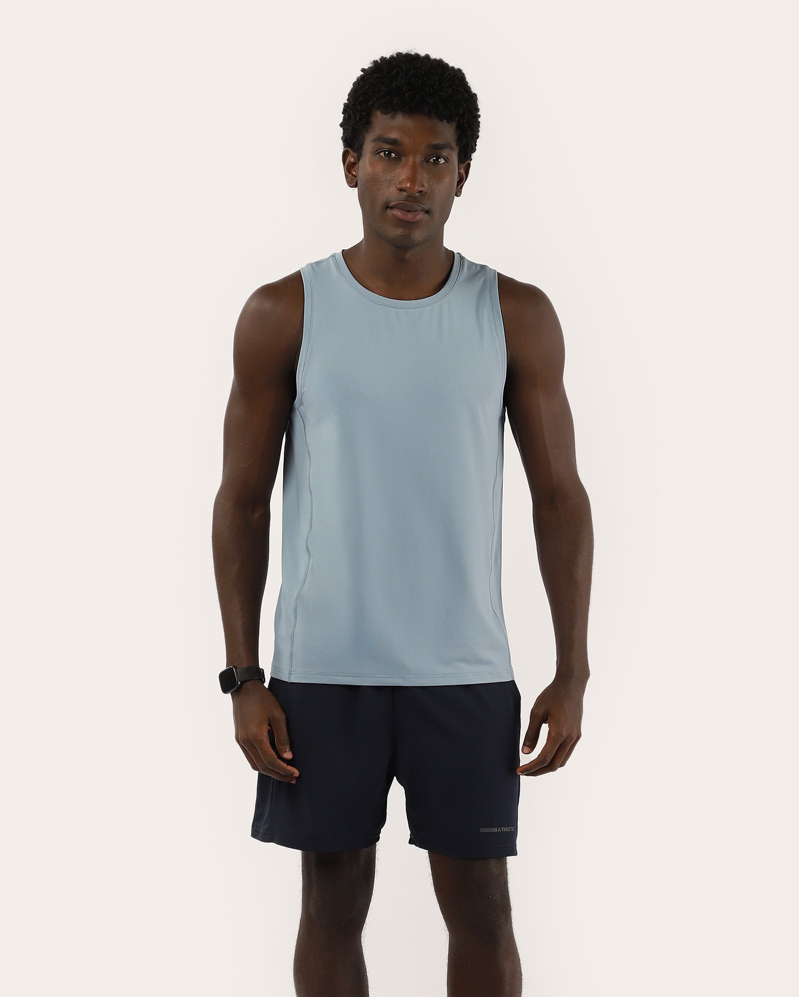 Bermuda esportiva masculina cós elástico athletic - Azul Escuro | Body Work