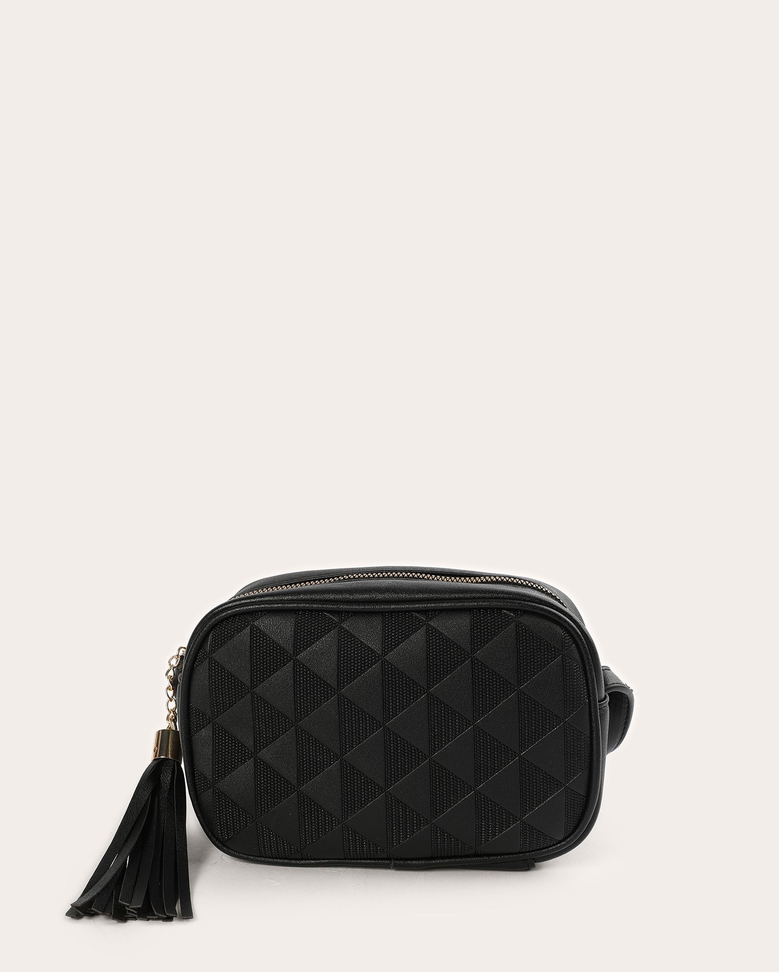 Bolsa feminina tiracolo monograma preta