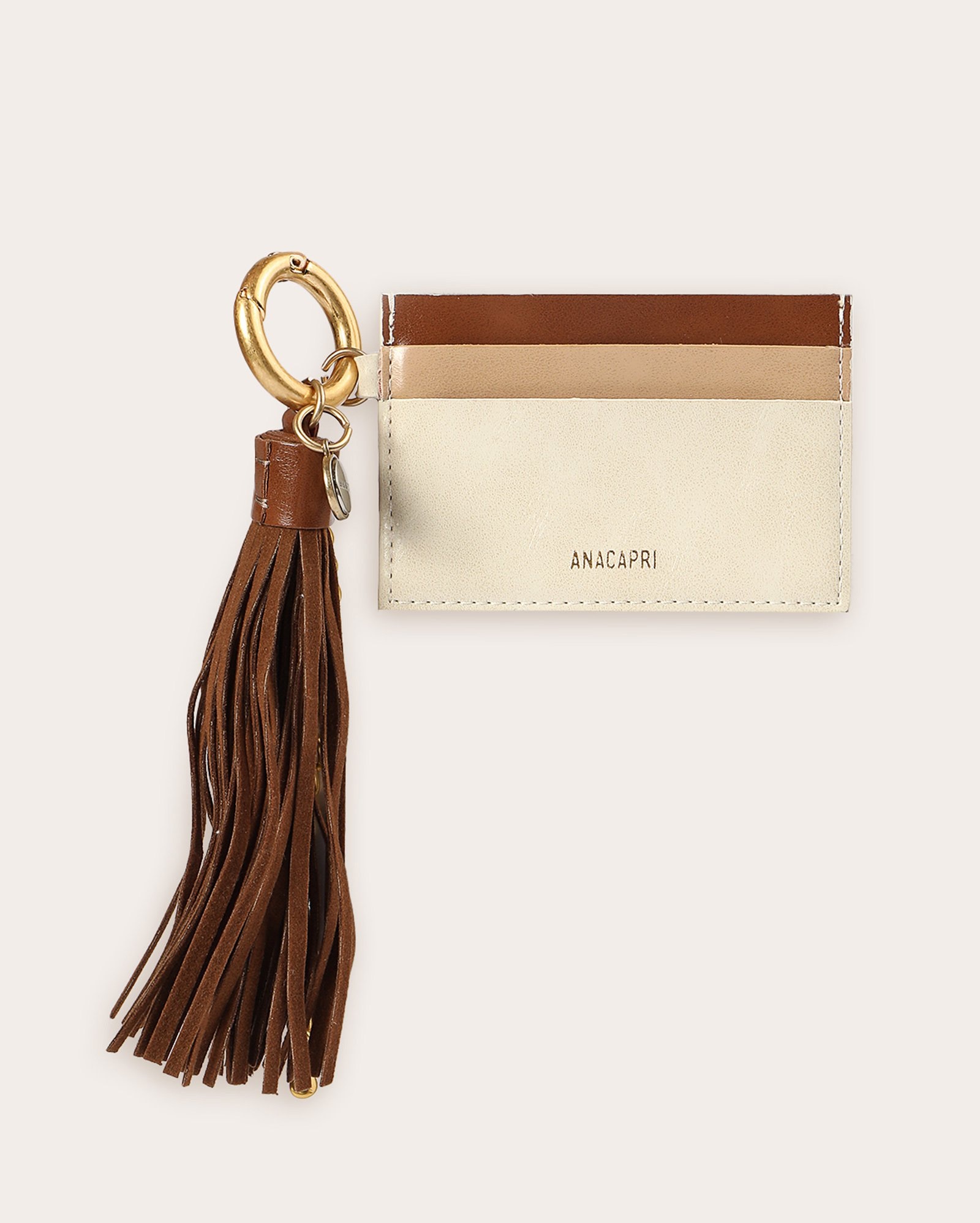 Porta cartão feminino com chaveiro tassel - Multicor | Anacapri