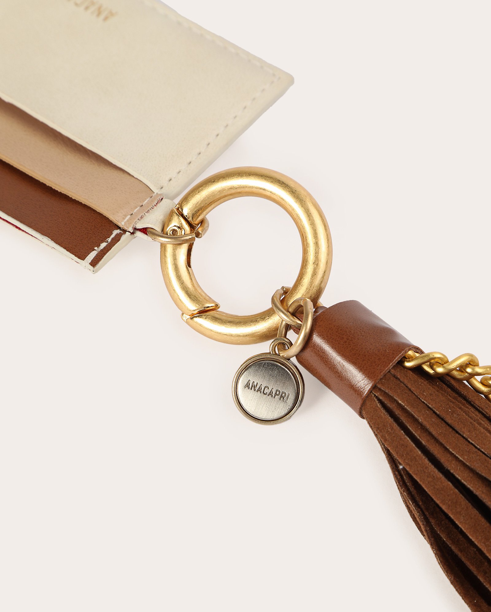 Porta cartão feminino com chaveiro tassel - Multicor | Anacapri