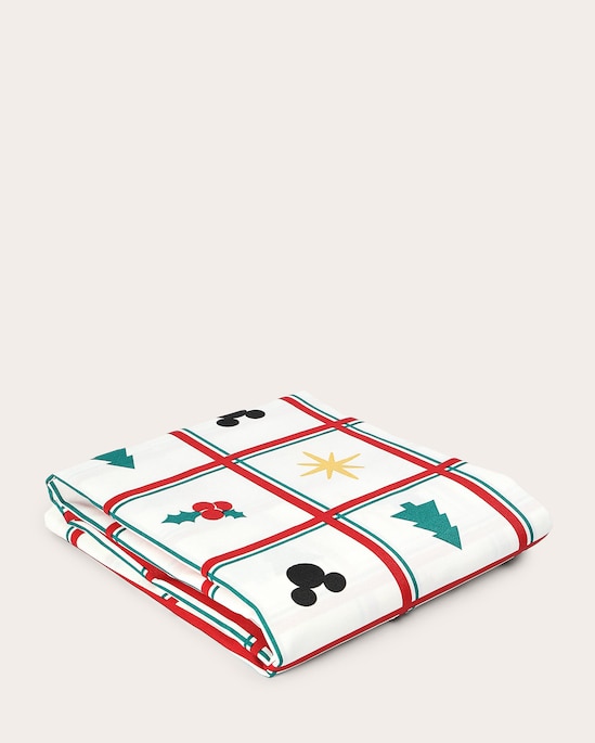 Toalha de mesa retangular natalina Mickey