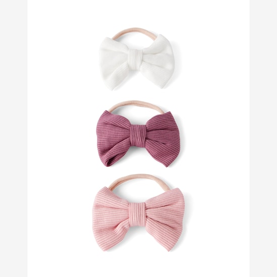 Kit faixa de cabelo bebê 3 peças com laço multicor | Carter's