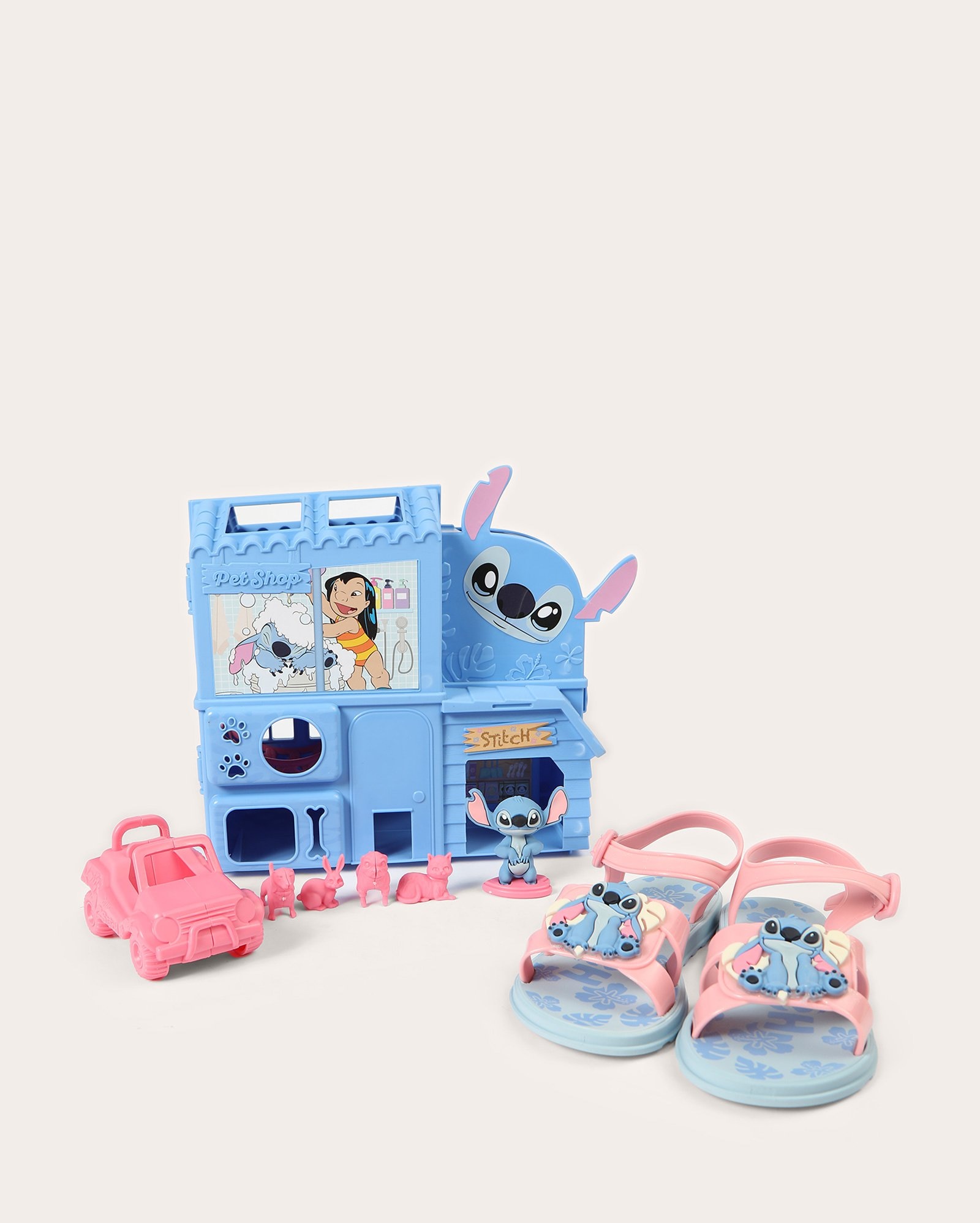 Sandália Infantil Stitch + brinquedo multicor | Grendene