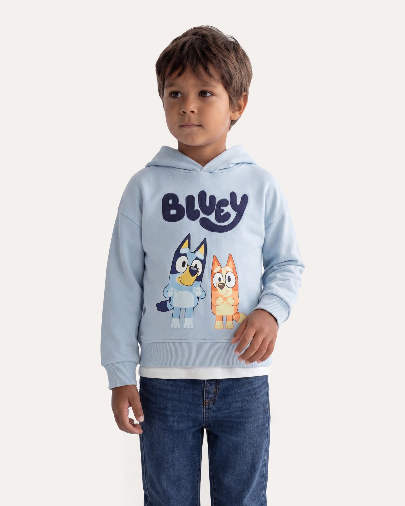 Blusa de moletom infantil Bluey 2-6A - azul | BBC