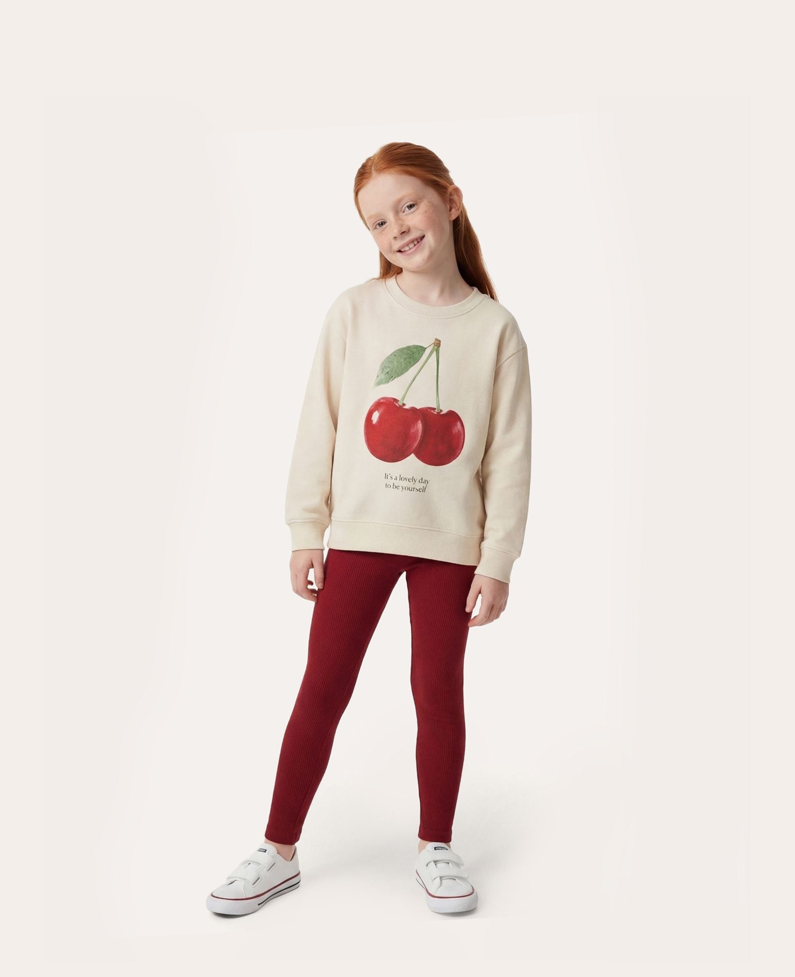 Conjunto longo infantil cereja 6-14A - multicor