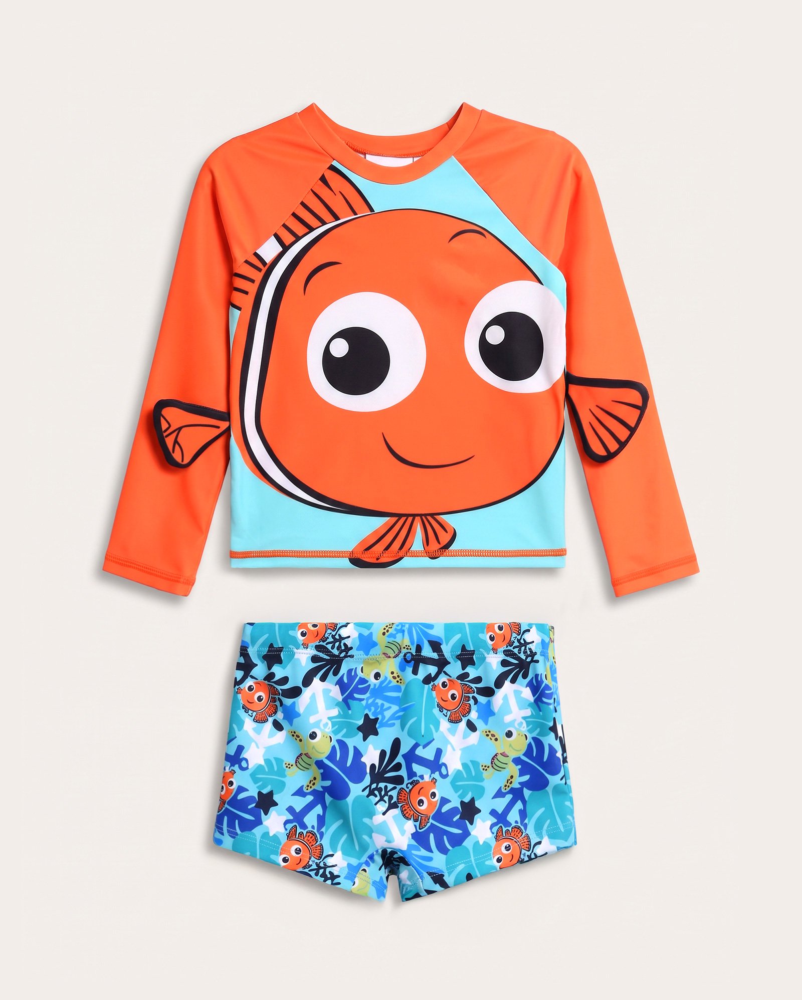Conjunto de praia infantil Nemo com proteção UV50+ 1-4A multicor | Disney