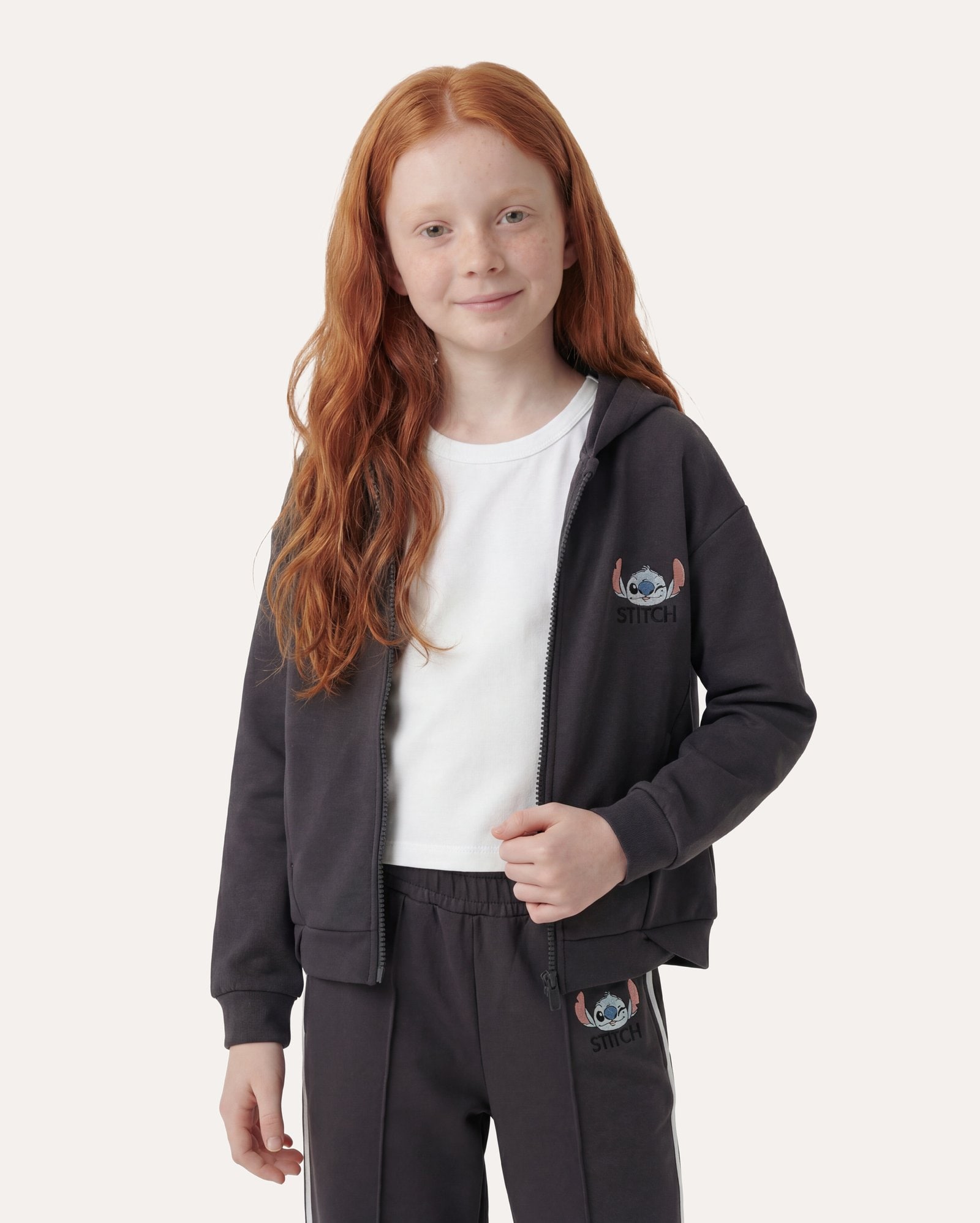 Jaqueta infantil Stitch 6-14A - cinza | Disney