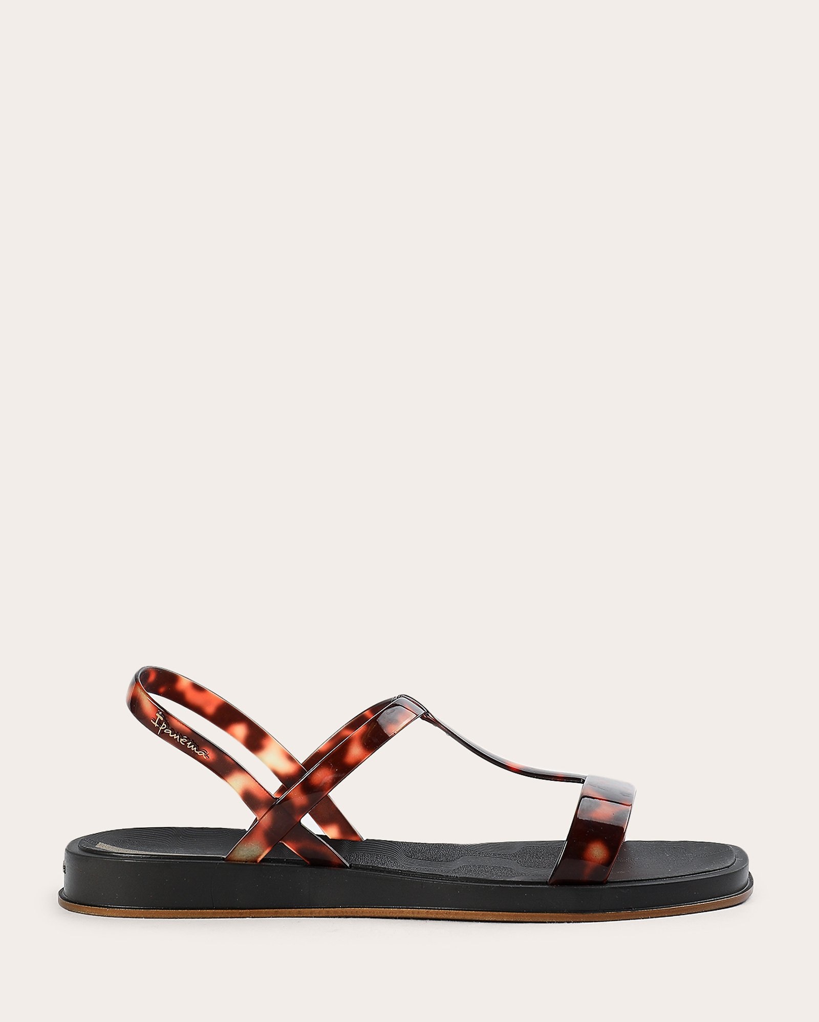 Sandália rasteira feminina Ipanema Glow Trendy preta | Grendene