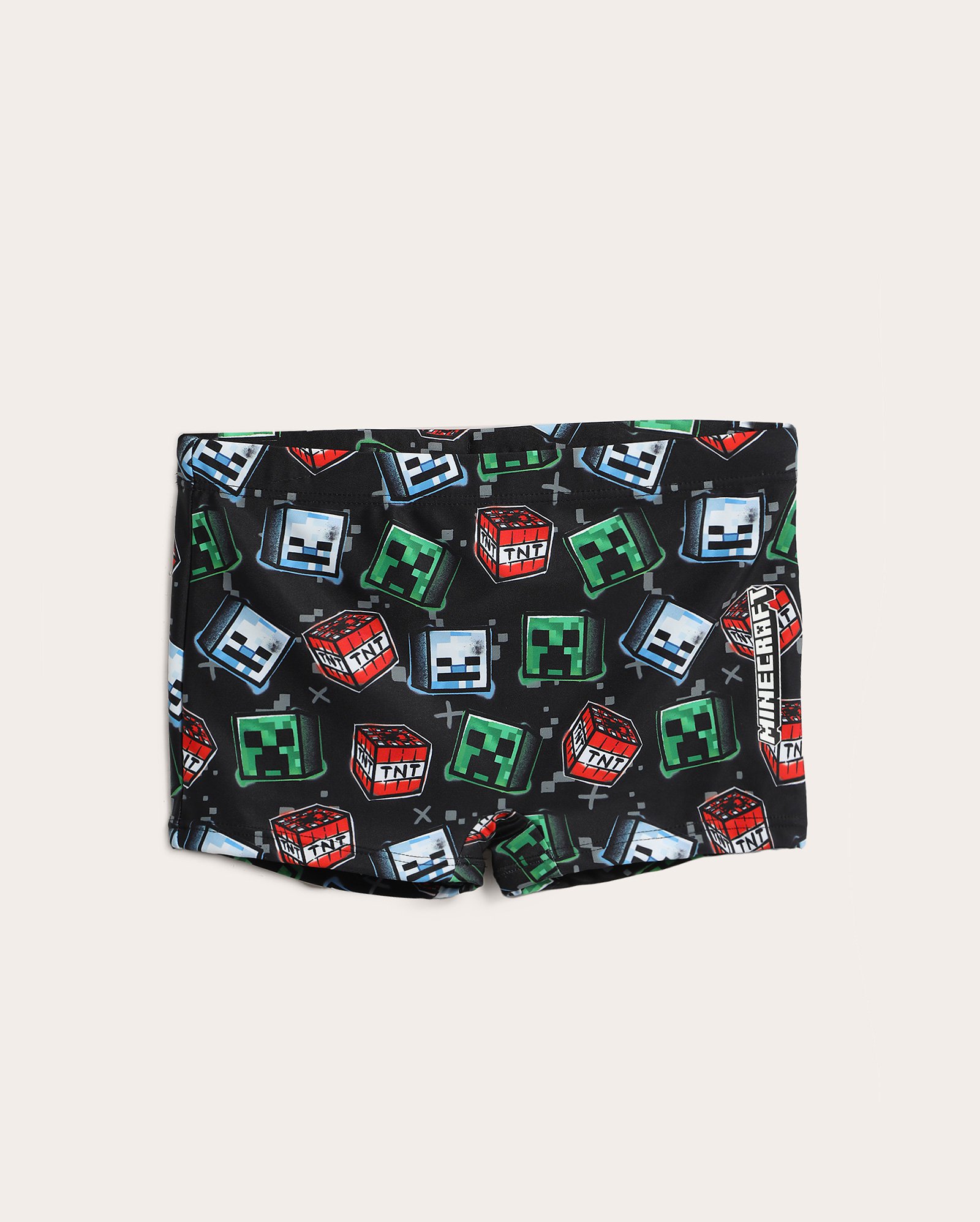 Sunga infantil boxer 6-12A - preta | Minecraft