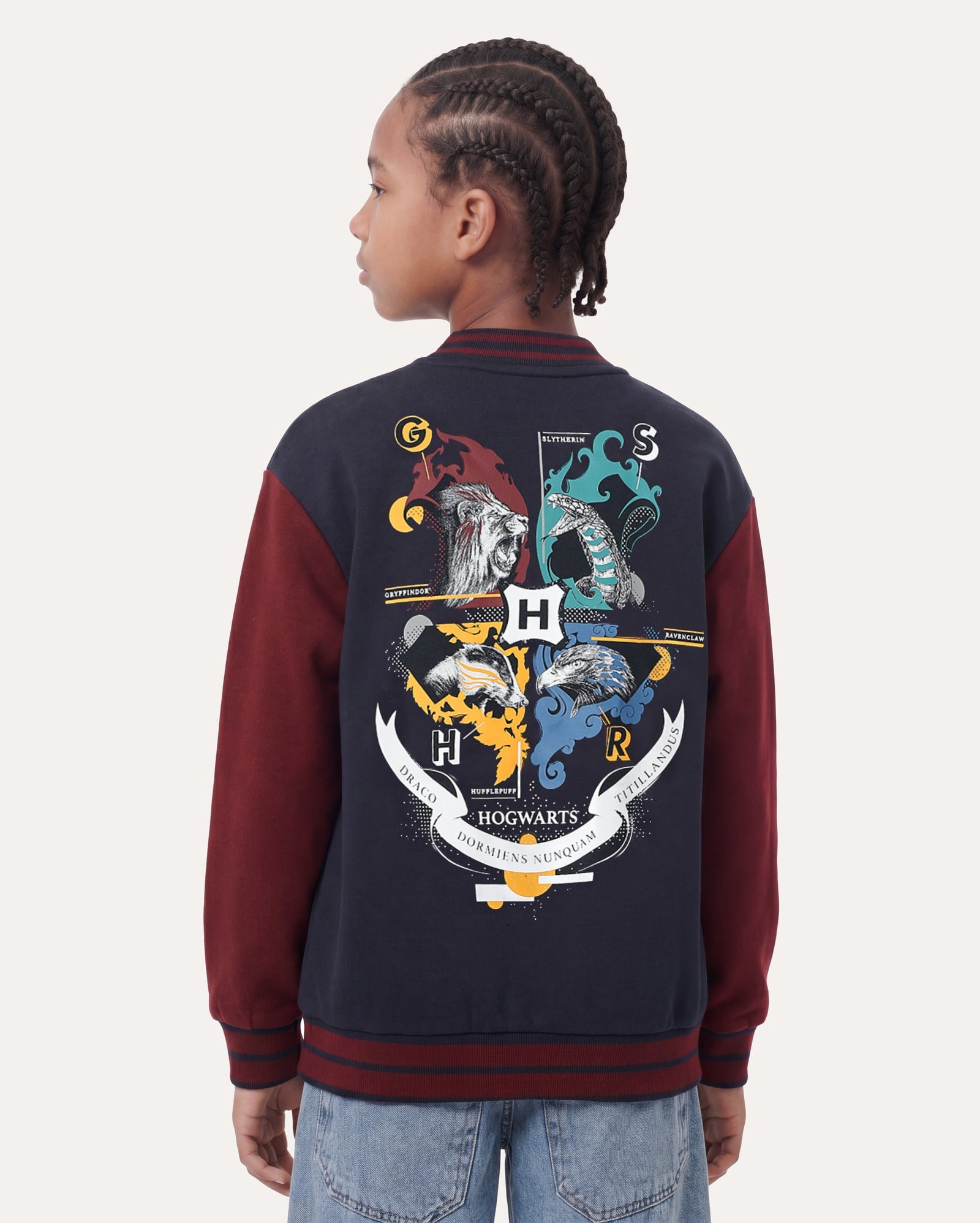 Jaqueta college infantil Hogwarts com felpa 6-14A - azul | Warner Bros.