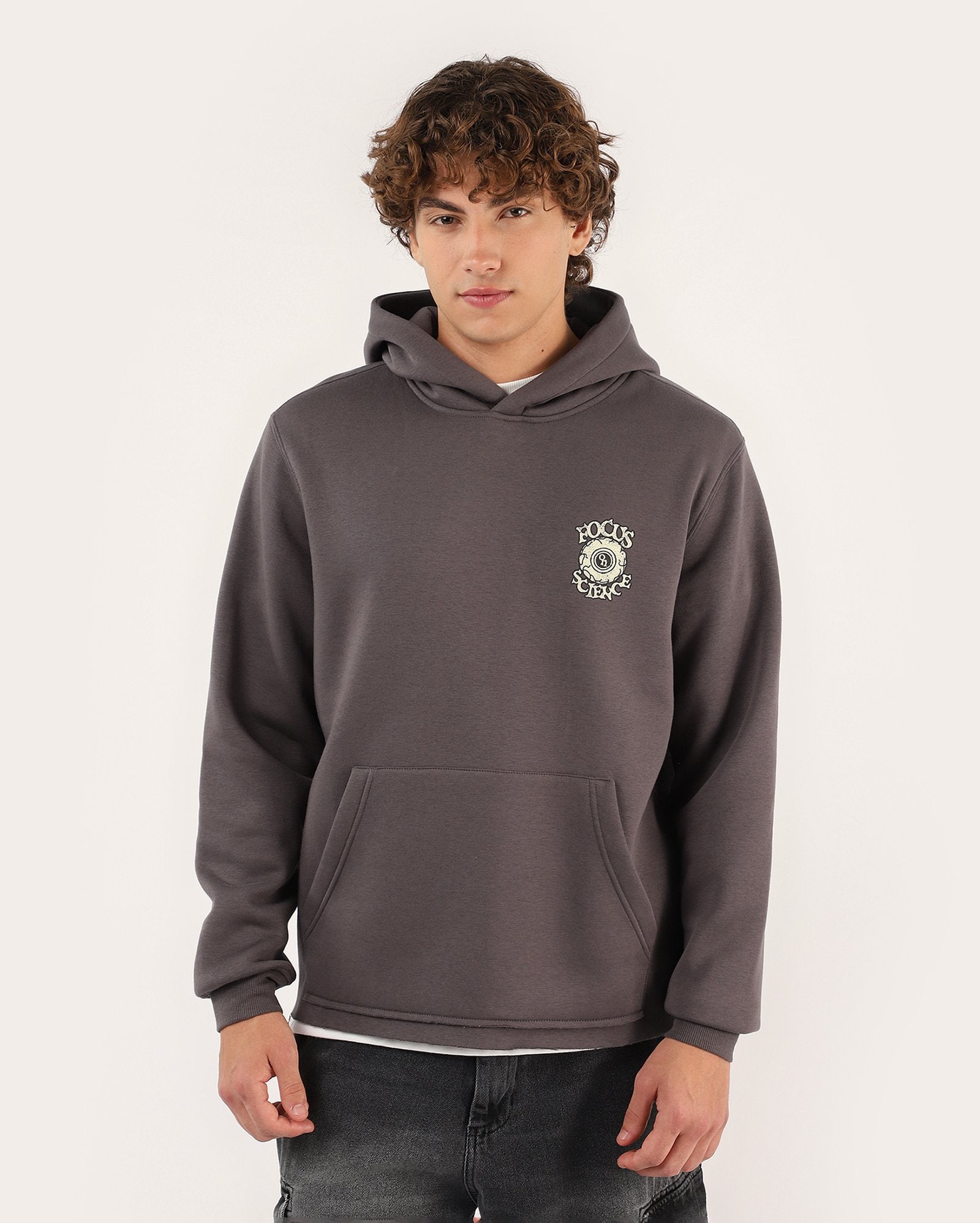 Blusa de moletom masculina regular - cinza | Rick And Morty