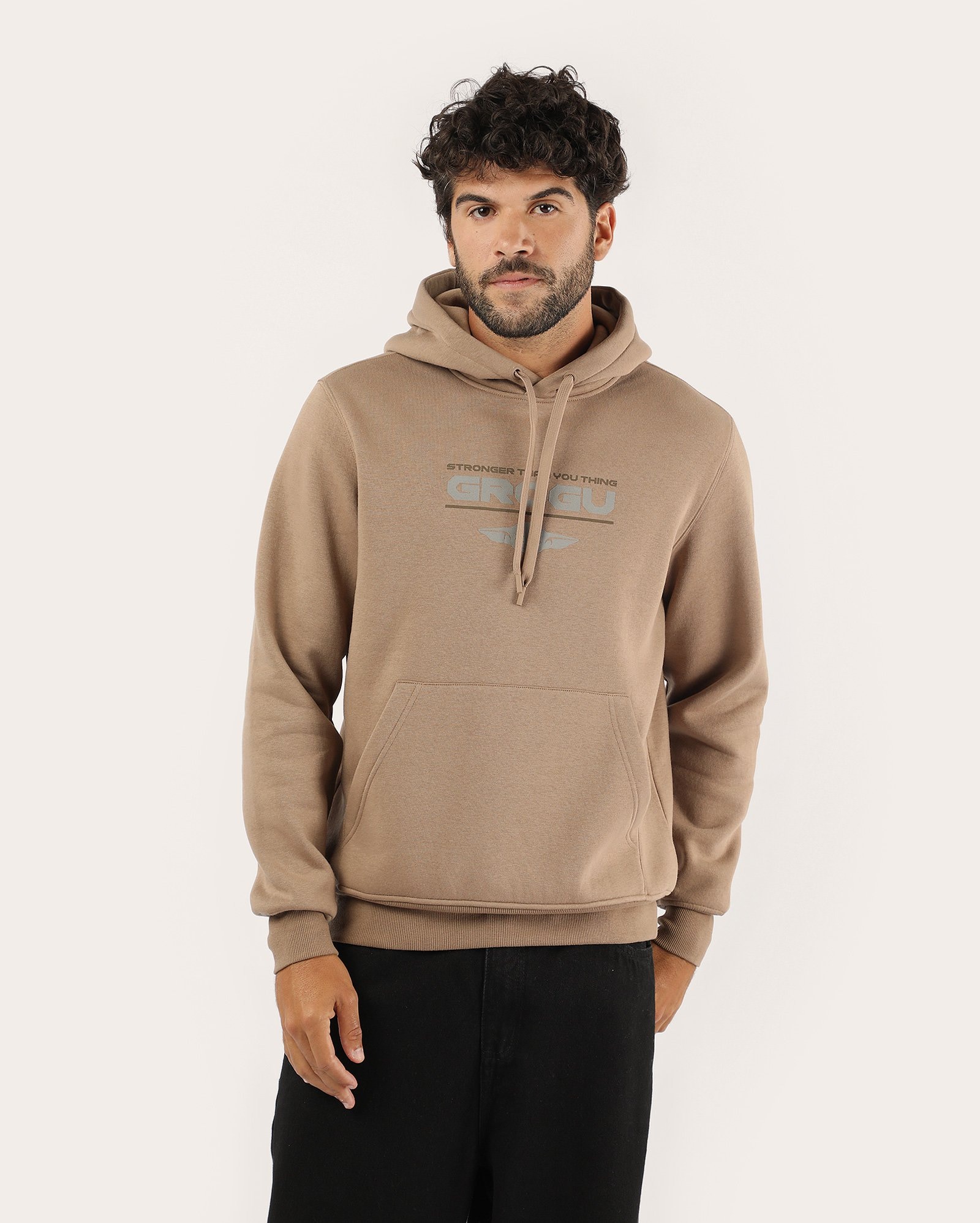 Blusa de moletom masculina regular Grogu - marrom | Star Wars