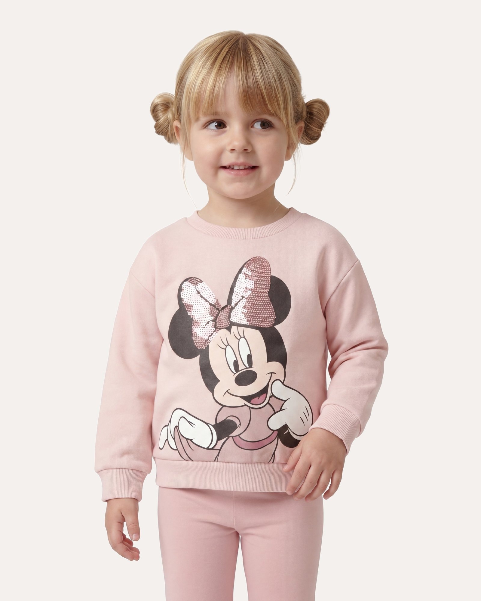Blusa de moletom infantil com felpa Minnie 2-6A - rosa | Disney