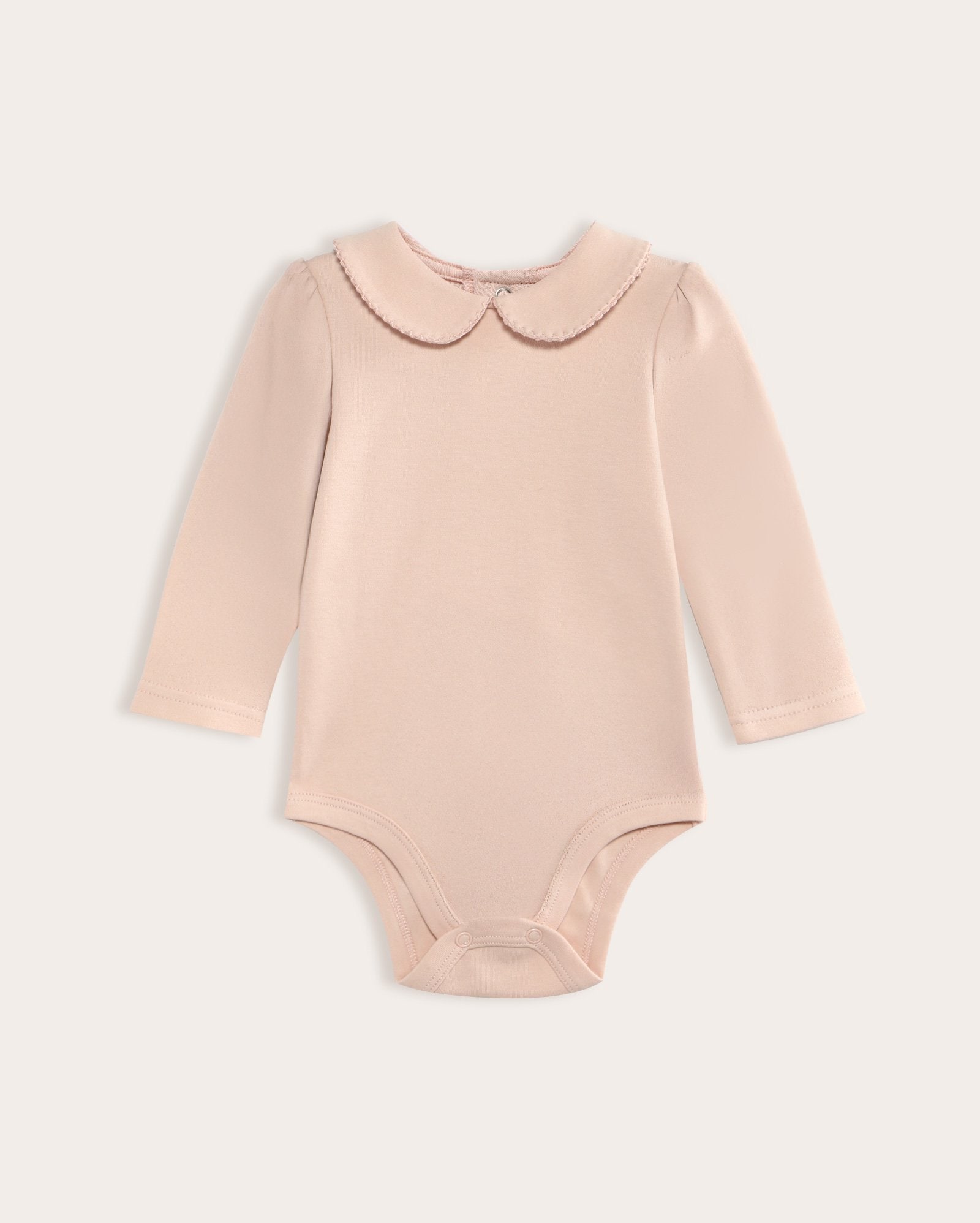 Body bebê gola polo detalhada - rosa