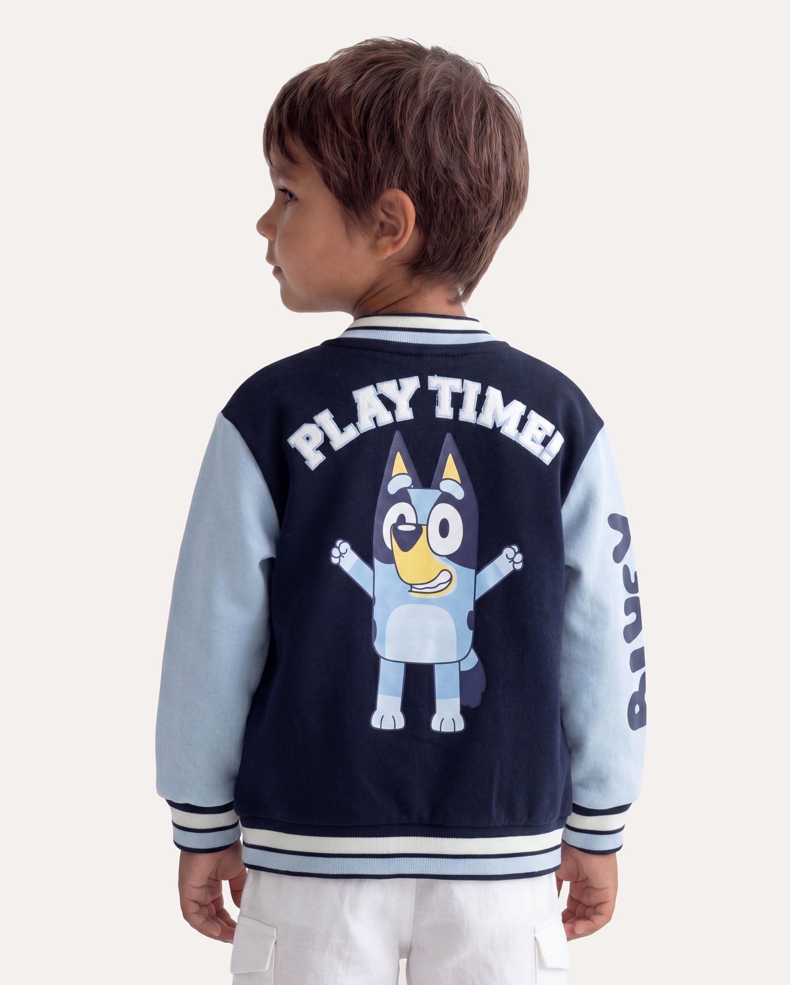 Jaqueta college Bluey com felpa 2-9A - azul | BBC