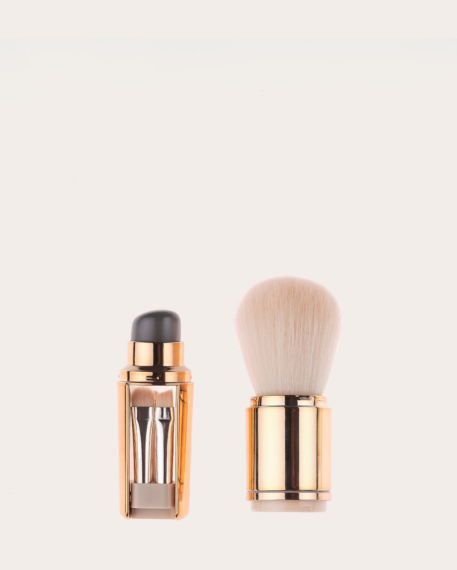 Kit de mini pincéis para maquiagem 4 unidades - rosa | be.U