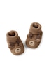Pantufa bebê tricot rena natalina marrom | Carter's 