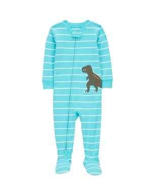 Macacão pijama bebê pezinho dinossauro azul | Carter's