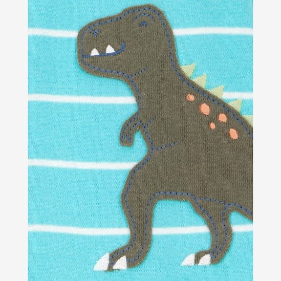 Macacão pijama bebê pezinhos dinossauro azul | Carter's