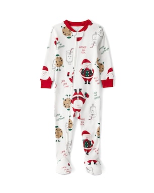 Macacão pijama bebê pezinhos natalino branco | Carter's