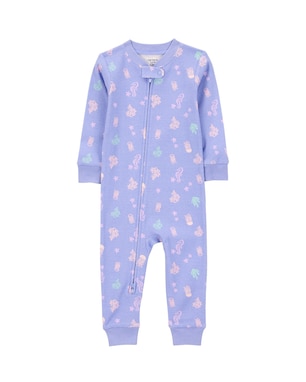 Macacão pijama infantil algas marinhas lilás | Carter's