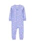 Macacão pijama infantil algas marinhas lilás | Carter's