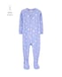 Macacão pijama infantil pezinhos algas marinhas lilás | Carter's