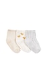  Kit meia bebê 3 pares patinho e listras multicor | Carter's 