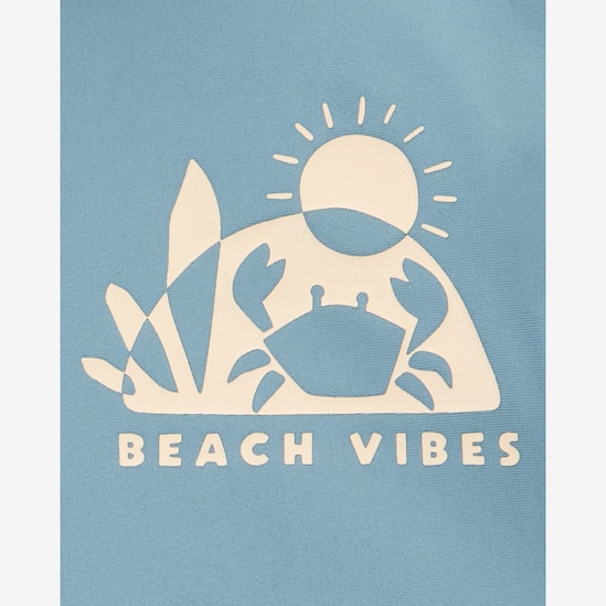 Conjunto praia bebê 3 peças beach vibes chapéu azul | Carter's