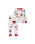 Conjunto longo infantil 2 peças Natal branco | Carter's