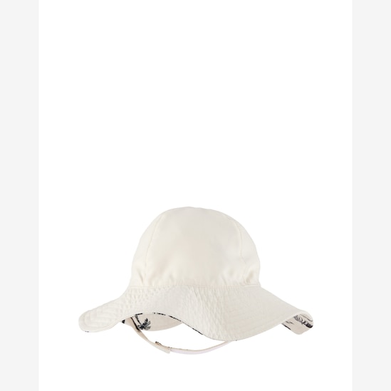 Chapéu bebê bucket com cordão estampado off-white | Carter's