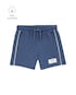 Bermuda infantil de moletom com amarração azul | Carter's