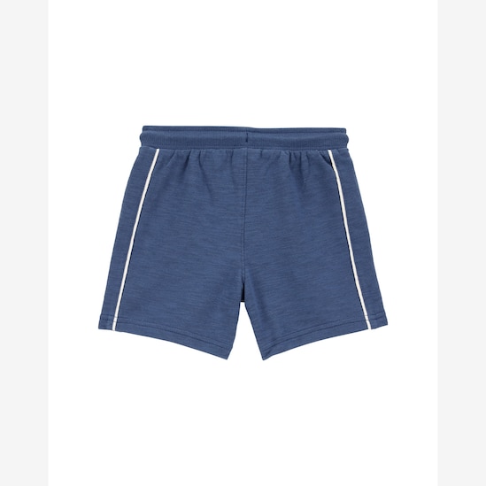 Bermuda infantil de moletom com amarração azul | Carter's