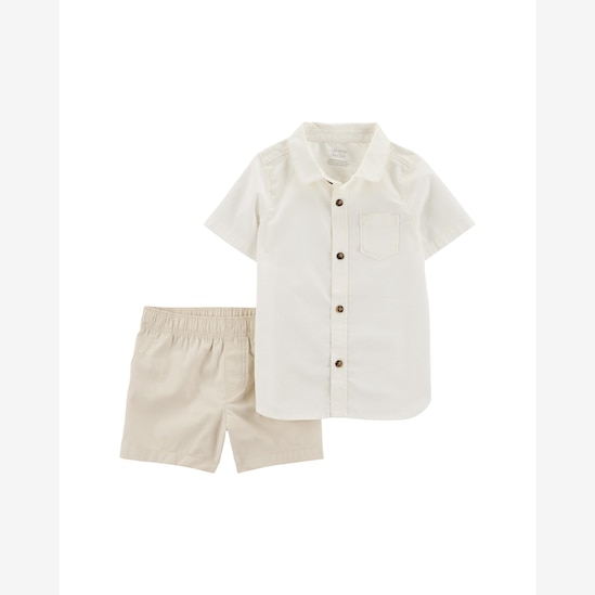Conjunto curto infantil 2 peças social multicor | Carter's